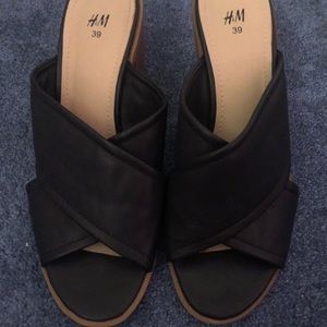 H&M Black Heel Sandals